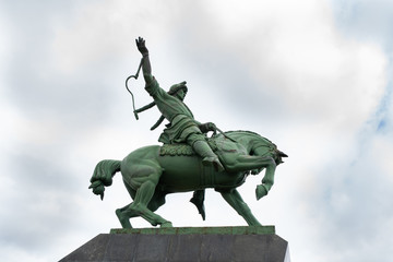 Monument of Salawat Yulaev in Ufa, Bashkortostan, Russia