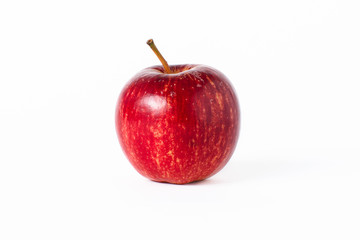 Fresh red apple isolated on white background. Clipping path included.