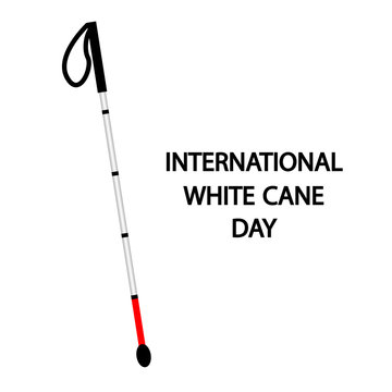 International White Cane Day Concept, Vector Art Illustration.