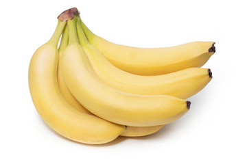 Bunch of bananas isolated on white background