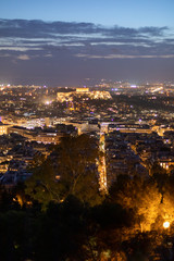 Fototapeta na wymiar Athens at night