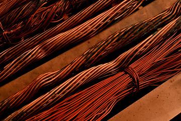 Cobre usado em Fíos e Barras para reciclagem © Gabo Roglez