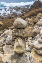 Zen balanced stones stack