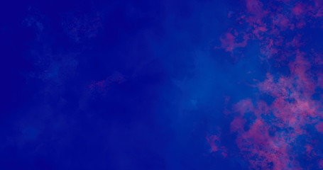 Vibrant abstract background for design. Blurry color spots, dark blue, blue.