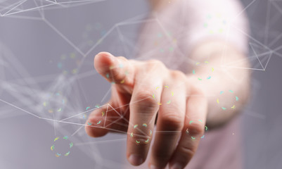 script binary code interface digital touch