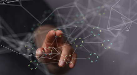 script binary code interface digital touch