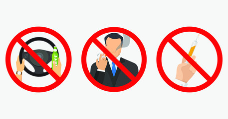 No drugs, no alcohol and no smoking.