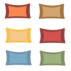 vector illustration of pillow, art, isolated, bed