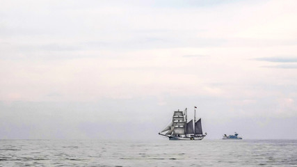 Segelschiff, Ostsee, vor Binz, Rügen