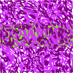 A cluster of purple worm-like spots