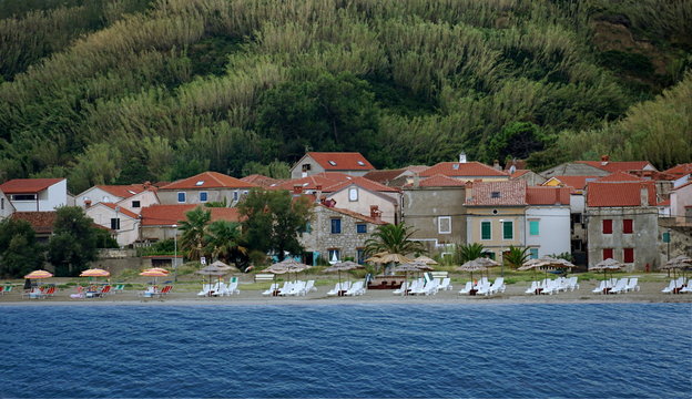 Beach on the Croatian island of Unije