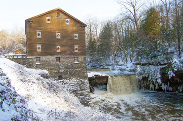 Lantermann's old mill in winter