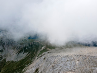 Aerial view of Vihren Peak, Pirin Mountain