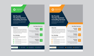 Business Corporate Flyer Template Design