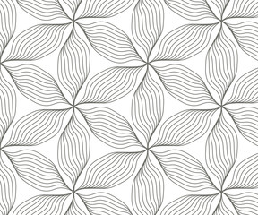 Linear vector pattern, repeating petals