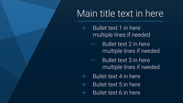 Clean Multiline Bullet List Infographic