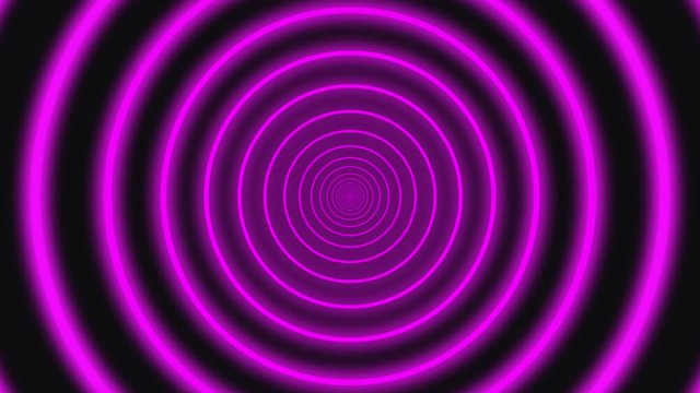 Purple neon circles abstract futuristic hi-tech motion loopable background. Seamless loop video animation Ultra HD 4K 3840x2160