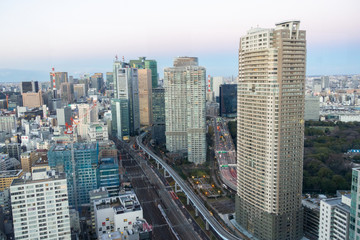 Cityscape of Tokyo Japan