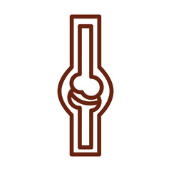 human body bones and structure anatomy organ health line icon style