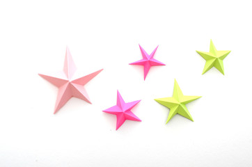colorful paper star shapes