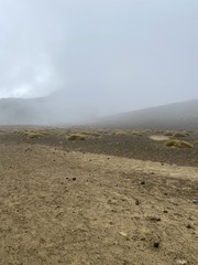 Lande de roches volcaniques du parc Tongariro, Nouvelle Zélande