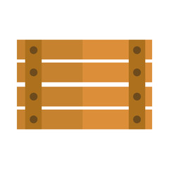 agriculture and farming wooden box storage flat icon style