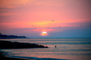 coucher de soleil sunset in oleron island