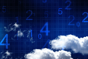 2d illustration abstract cloud background