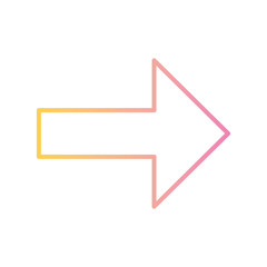 right arrow gradient style icon design of direction web forward and infographic theme Vector illustration