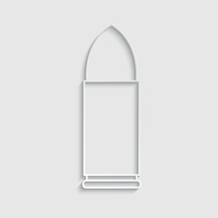 paper Bullet icon -  vector symbol logo