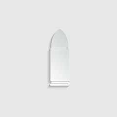 paper Bullet icon -  vector symbol logo