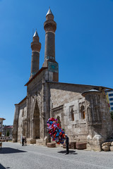 Obraz premium Sivas, Turkey. August 13,2020 . Sivas Double Minaret Madrasa.