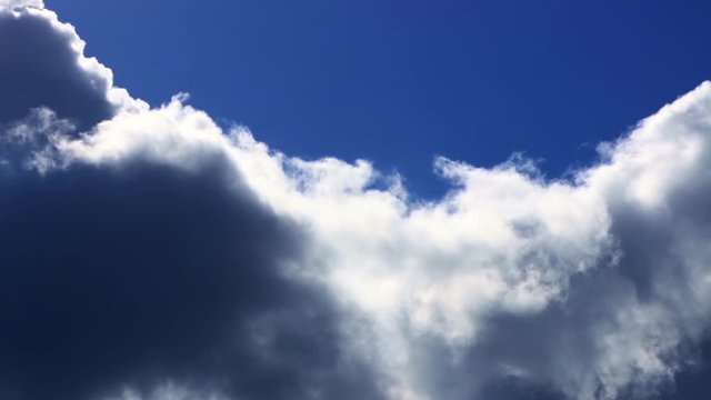 blue sky and clouds, timelapse
