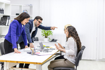 Photo of young business partners at meeting.