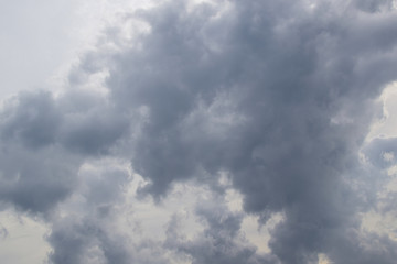 Dark sky background before a thunderstorm. Thunderclouds.