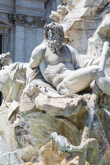 Piazza Vanova (navona square) with his Renaissance fountains, Rome