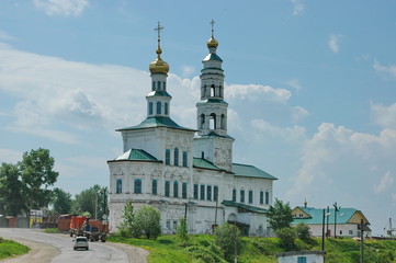 Fototapeta na wymiar Solikamsk Krasnoselskaya St. John the Baptist monastery. Perm Krai, Russia