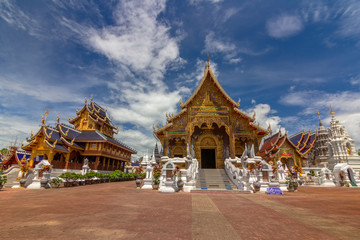 Fototapeta na wymiar Wat Ban den or Wat Ban den sali Si Mueang Kaen,Mae Taeng District, Chiang Mai, thailand 