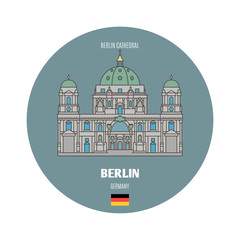 Berlin Cathedral, Germany. Architectural symbols of European cities