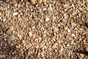 Grava de rocas pequeñas