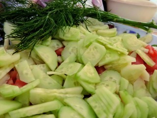 fresh vegetable salad