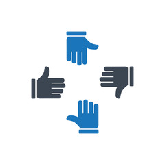 Team Work icon ( vector illustration )