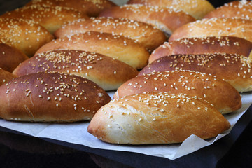 Sandwich rolls. Bakery products.