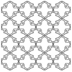 LUXURY DESIGN ORNAMENTS GEOMETRIC AZTECS PATTERN