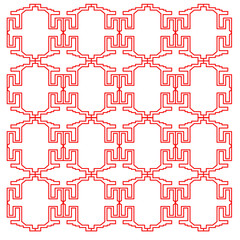 LUXURY DESIGN ORNAMENTS GEOMETRIC AZTECS PATTERN