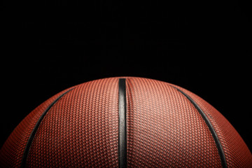 image of basketball dark background 