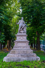 Paolo Veronese monument at Piazza Fra Giovanni in Verona - the famous Italian painter of the Venetian school, Northern Italy.