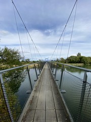 Pont sur une rivière, région de Nelson, Nouvelle Zélande