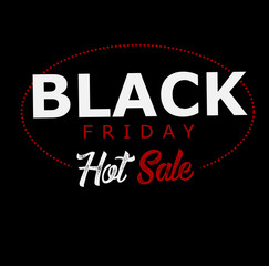black friday hot sale vector
