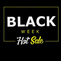 black week hot sale vector